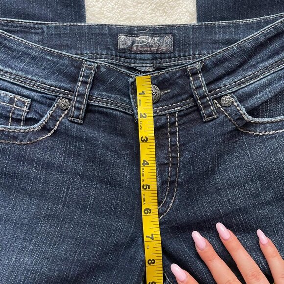 Suki Surplus Silver Dark Wash Jeans Size 29 - Picture 5 of 8